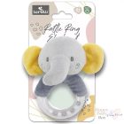 Lorelli Plüssállat Plüss csörgő golyós fogókával, Szürke elefánt 14 cm
