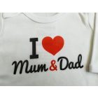 I love Mum & Dad baba body 