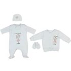 5 részes újszülött babaruha szett - Hercegnő mintával