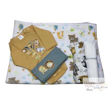Safari mintás Babaköszöntő csomag 