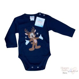 Disney Mickey karácsonyi hosszú ujjú baba body