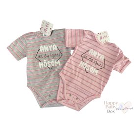 “Anya az én hősöm”  feliratos body rövid ujjú 