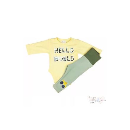 Hello World feliratos ruhaszett 2 db os 