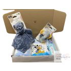 Fiús babaköszöntő ajándékcsomag Mickey egér és Pluto mintás bodyval