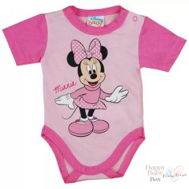 Minnie mintás rövid ujjú body rózsaszín