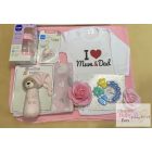 Nagy - I love Mum & Dad  lányos babaköszöntő csomag