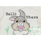 Hosszú ujjú baba body Thumper nyuszi mintával fehér