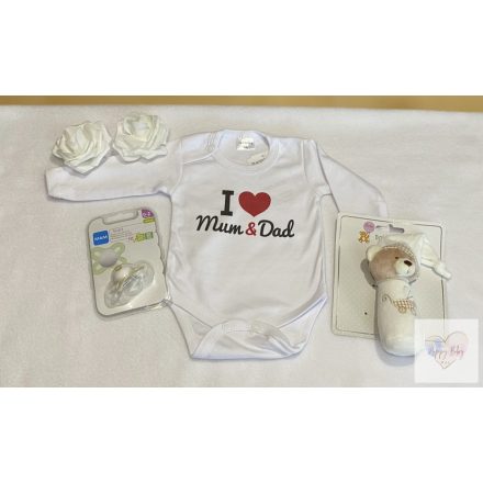 I love Mum & Dad  natúr csomag - kicsi