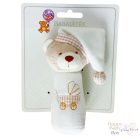 Közepes "I love Mum & Dad" feliratos Babaváró csomag natúr 