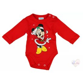 Minnie karácsonyi hosszúujjú body