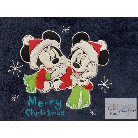 Disney Mickey és Minnie pamut-wellsoft takaró Karácsony (70x90)