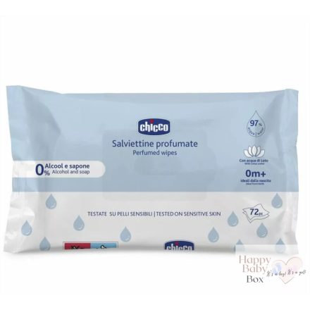 Chicco Lótusz-vizes törlőkendő -  72 db