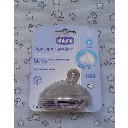 Chicco NaturalFeeling ferde etetőcumi +0