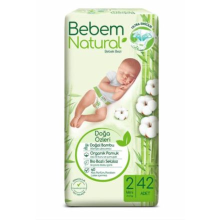 Bebem Natural pelenka 2-es 3-6 kg - 42 db