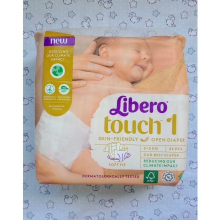 Libero Touch pelenka - Újszülött 1-es (2-5 kg) 22 db