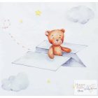 Hosszú ujjú baba body Macis mintával